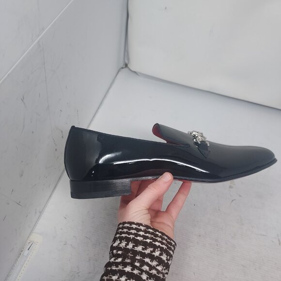 Christian Louboutin Black Equiswing Patent Bit Mens Loafer - Picture 6 of 13